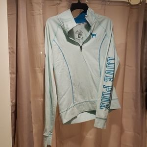 Pink yoga quarter zip